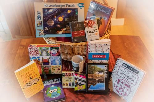 Puzzle and Game Basket #9 - Winning Bid $115 G.S.